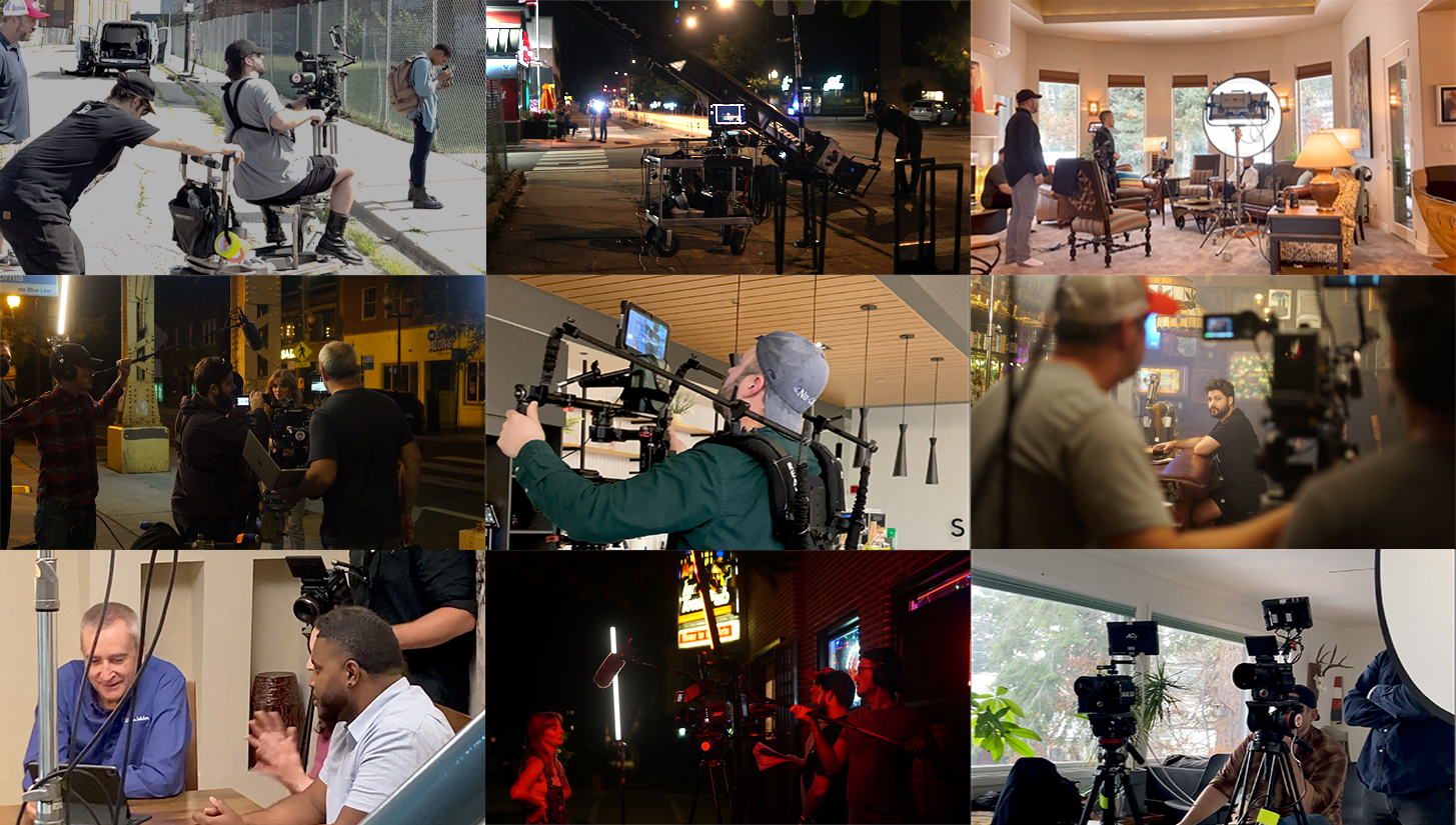 Commercial BTS Collage Commercial BTS Collage